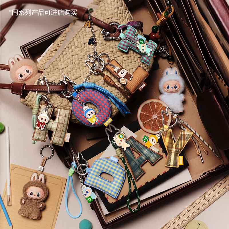 Mini Labubu-Pin for Love Keychain Blind Box