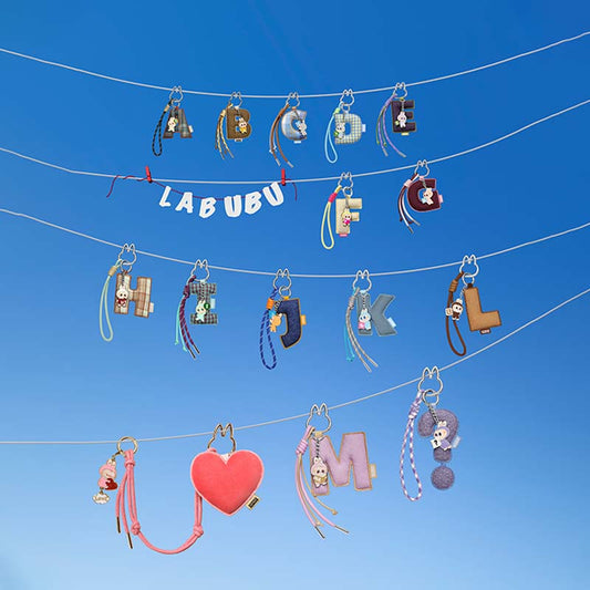 Mini Labubu-Pin for Love Keychain Blind Box